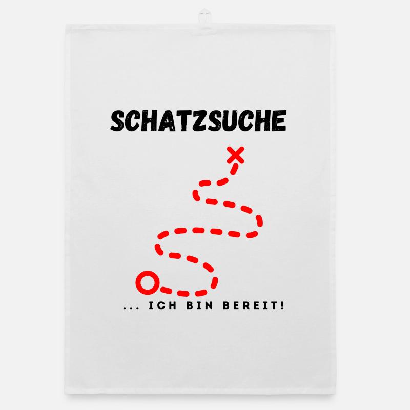 Schatzsuche_ich_bin_bereit Organic dish towel