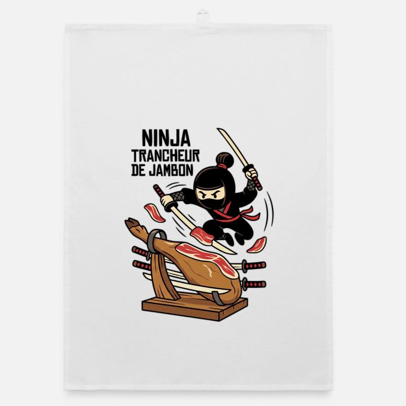 Ninja HelloFofie Ham Slicer Organic dish towel