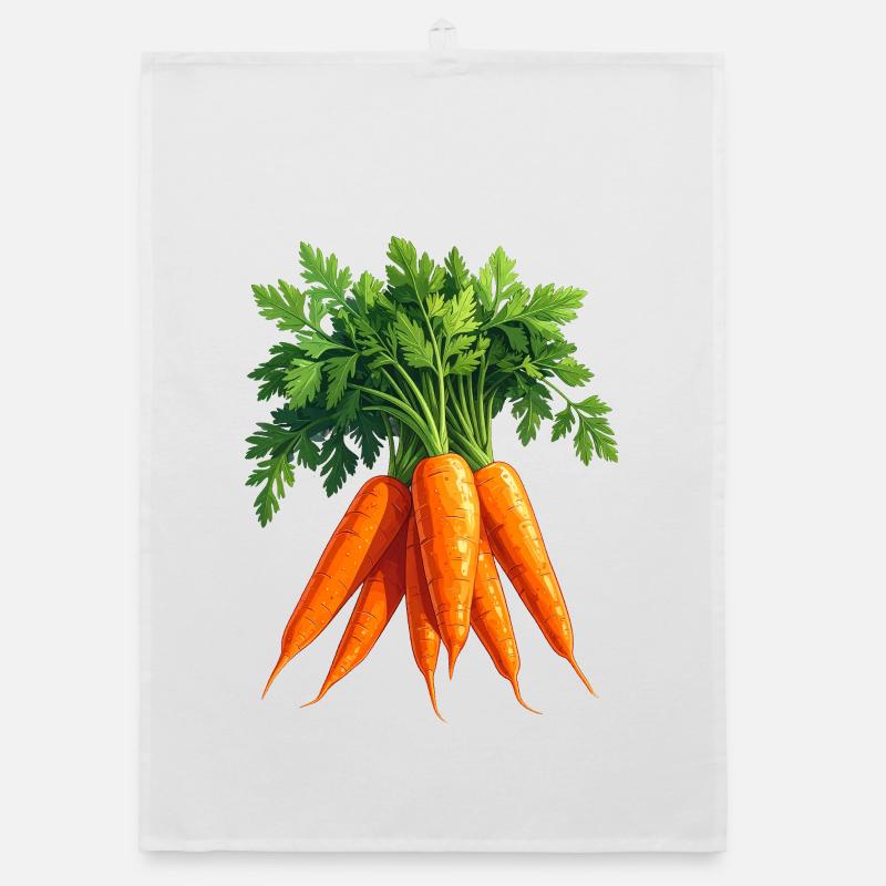 Möhren / Karotten Organic Geschirrtuch