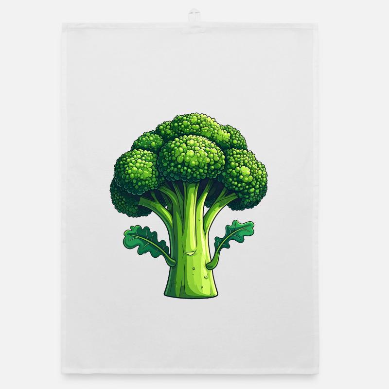 Broccoli Organic dish towel