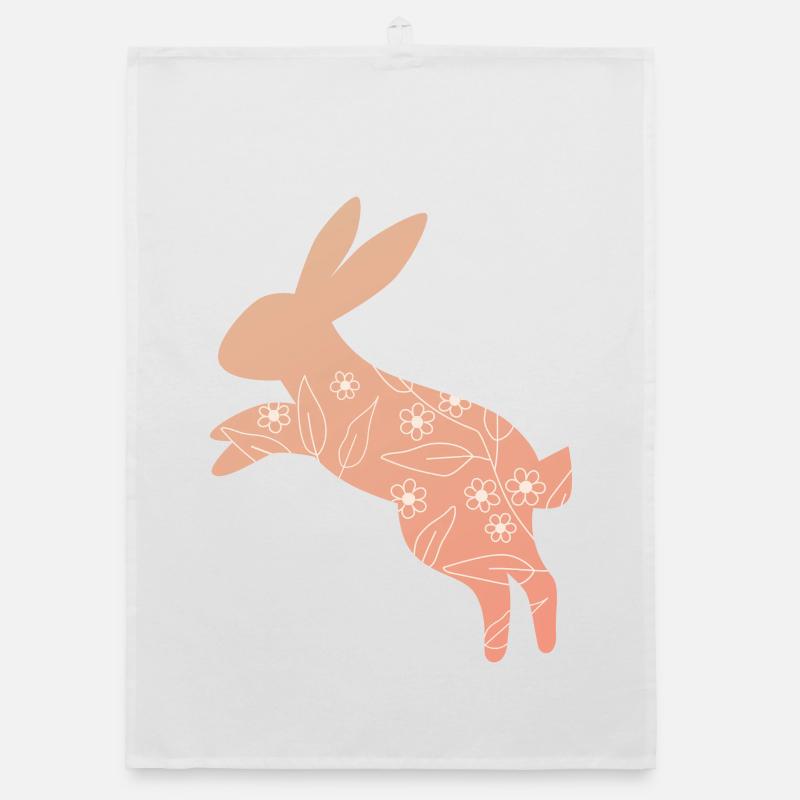 Osterhase Ostern Organic Geschirrtuch