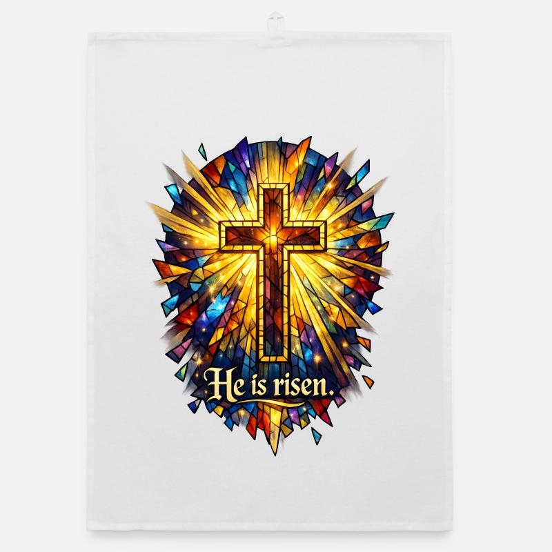 he is risen Organic dish towel