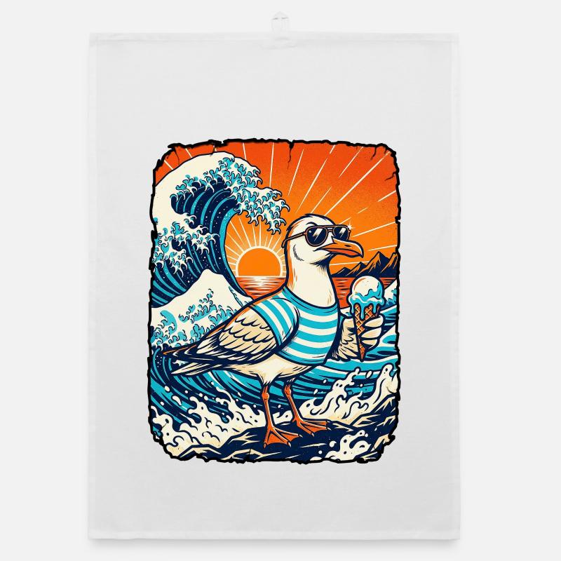 Möwe Eis Kawaii Organic dish towel