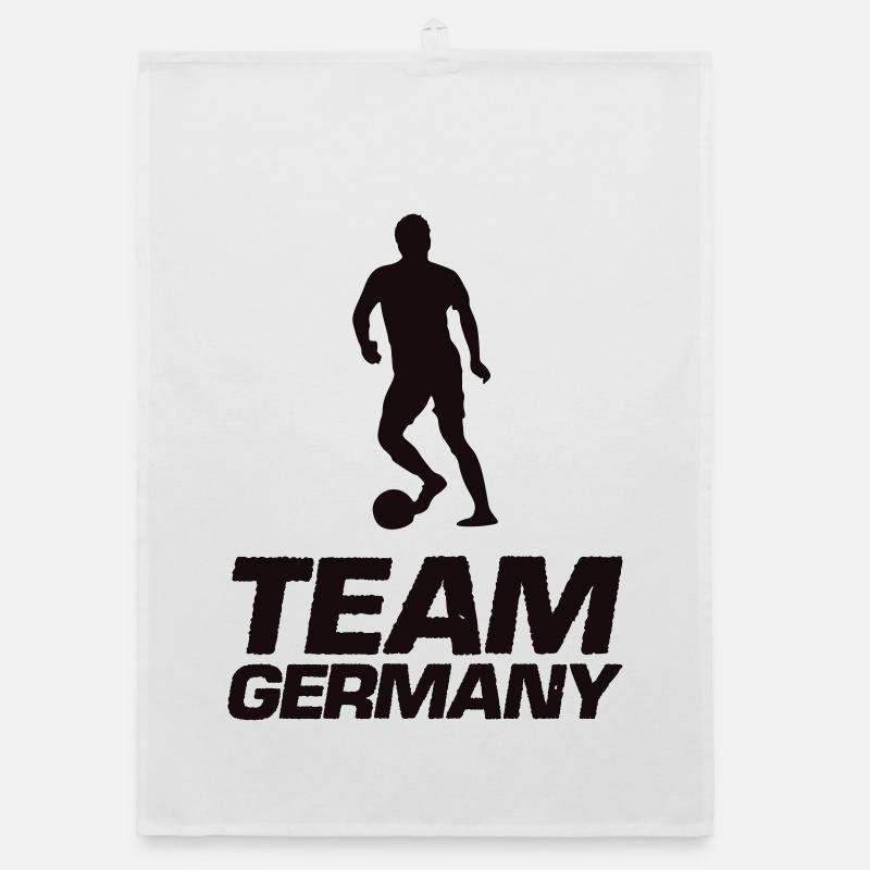 TeamGermany Silhouette Kick Organic Geschirrtuch