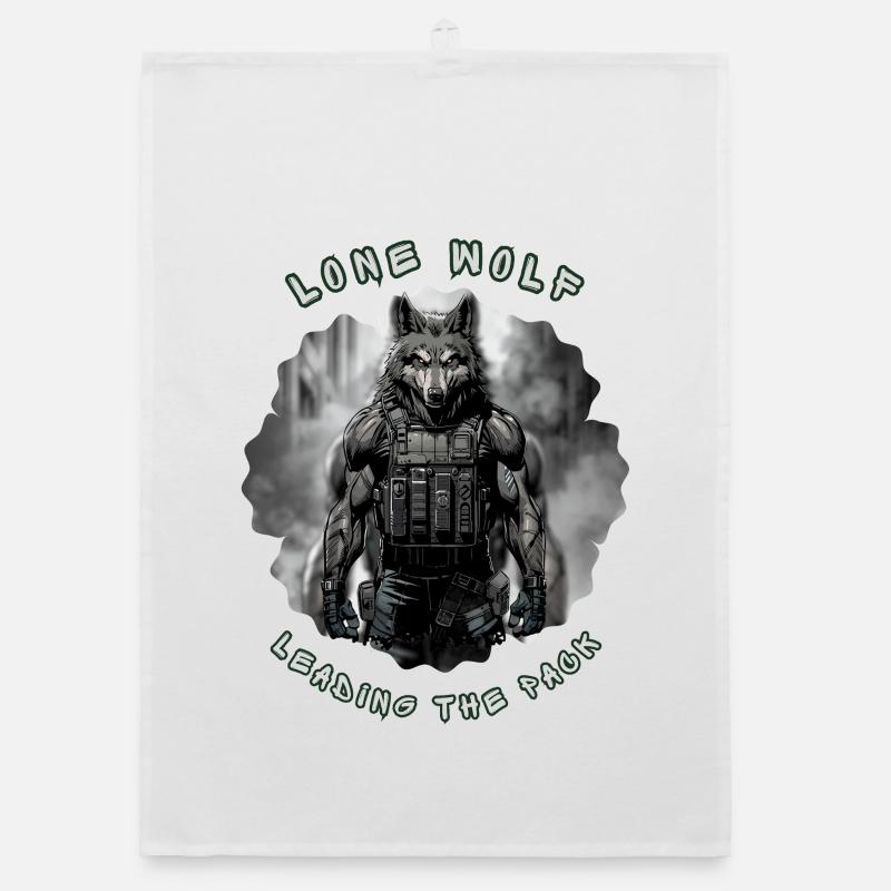 Lone Wolf Commando – Taktischer Alpha-Soldat Organic Geschirrtuch