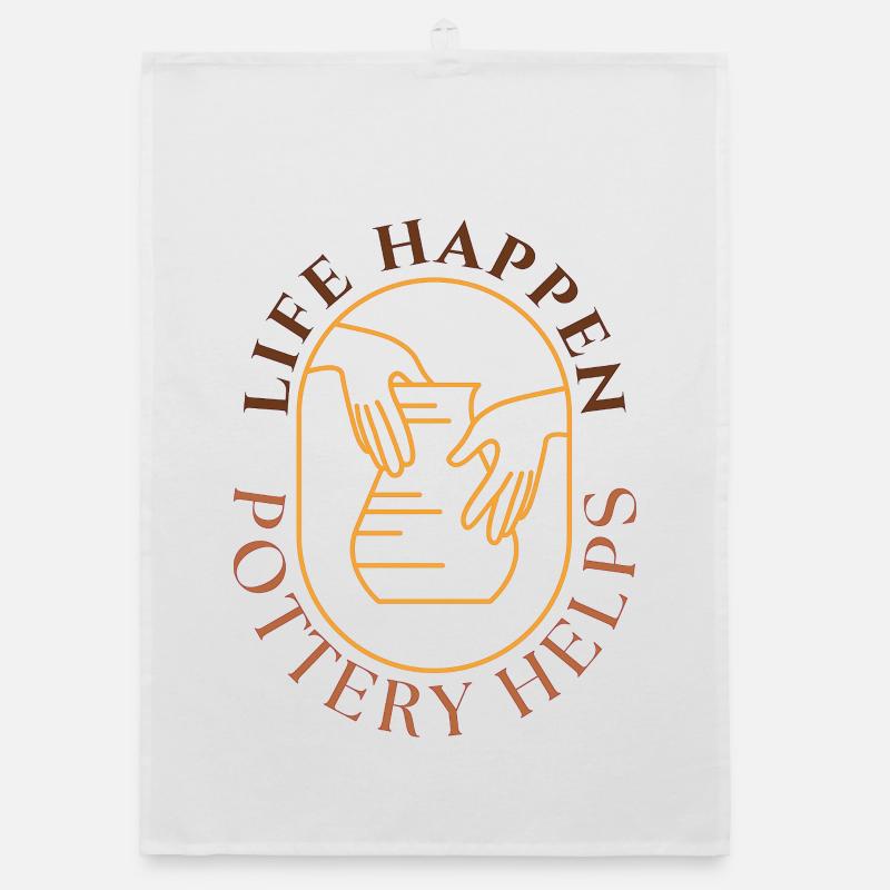 Pot Art Helper: Hands Shape Clay Organic dish towel