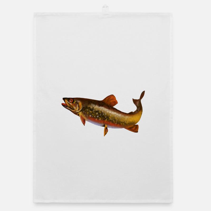 fish Organic dish towel