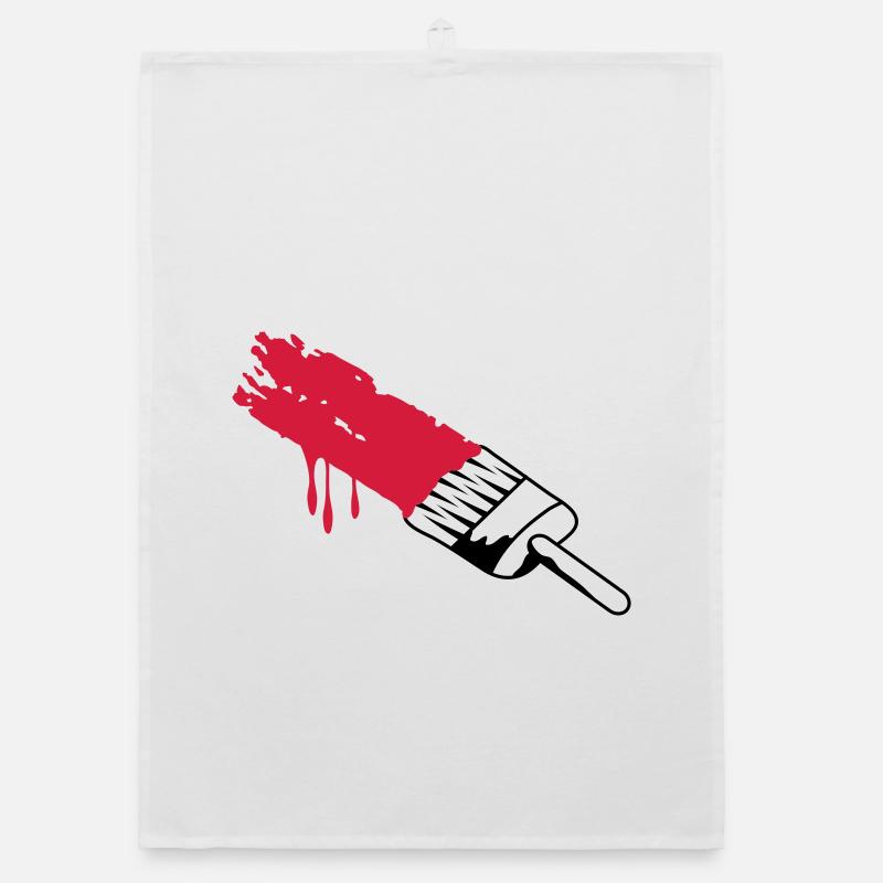 A brush with color Organic dish towel