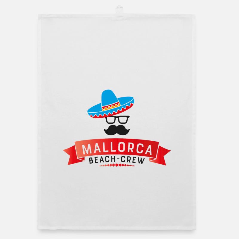 Mallorca Beach Crew Logo Organic dish towel