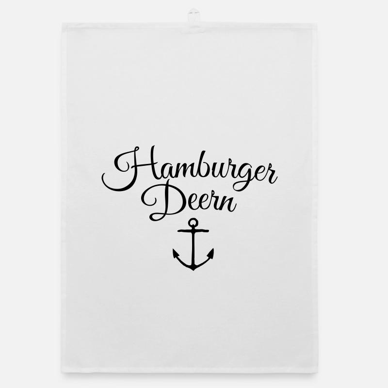 Hamburger Deern Anker Classique Torchon bio