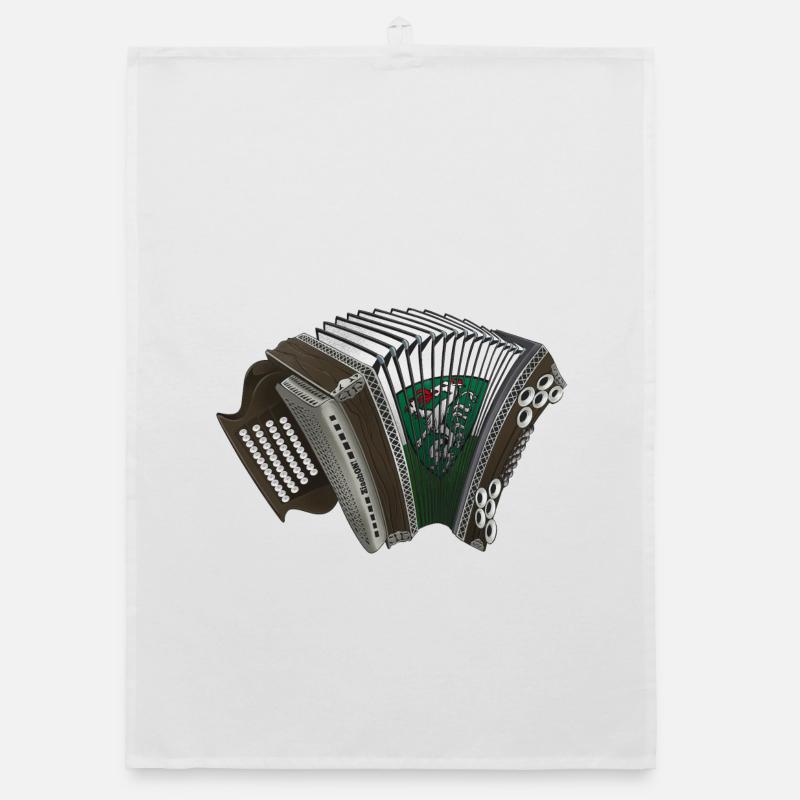 Styrian Harmonica - Styria | ZiachON! - Organic dish towel - white