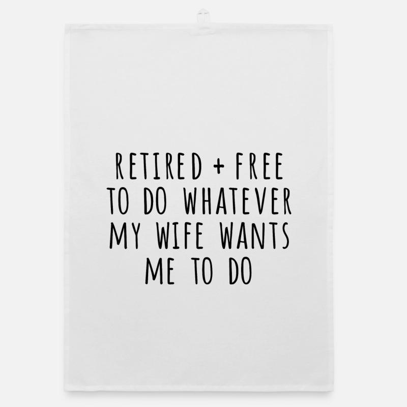 Retraité et libre Torchon bio