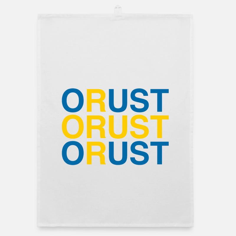 ORUST Sverige Suède Suède Drapeau Torchon bio