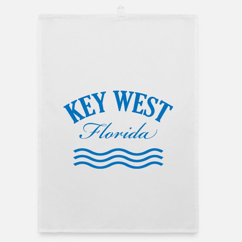 Conception côtière de Key West en Floride Torchon bio