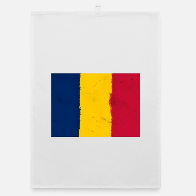 Drapeau du Tchad Torchon bio
