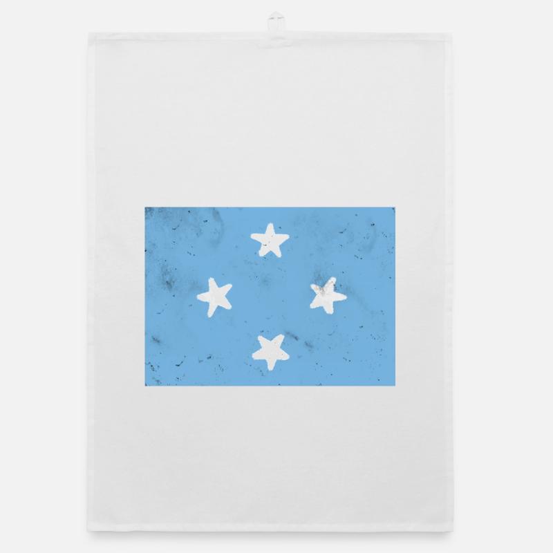 Drapeau de la Micronésie Torchon bio