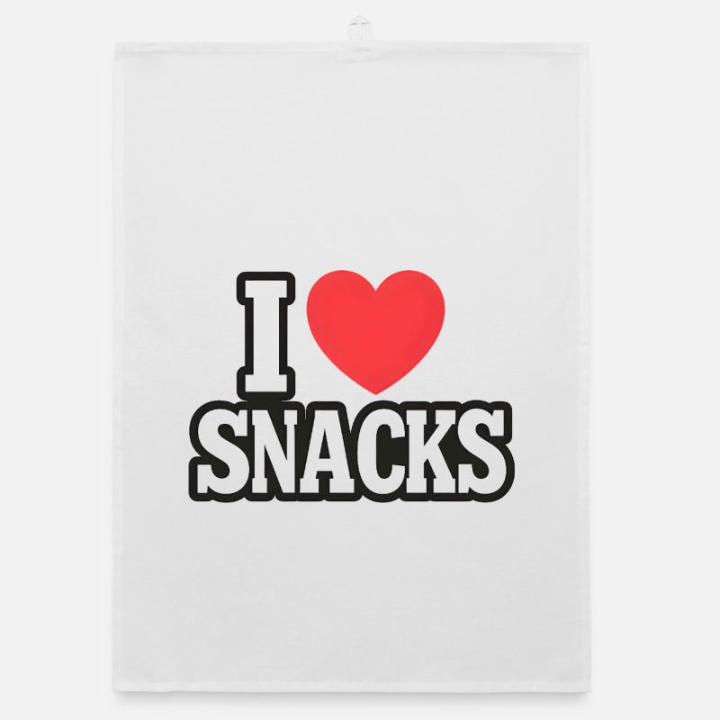 Love for Snacks Expression Organic dish towel