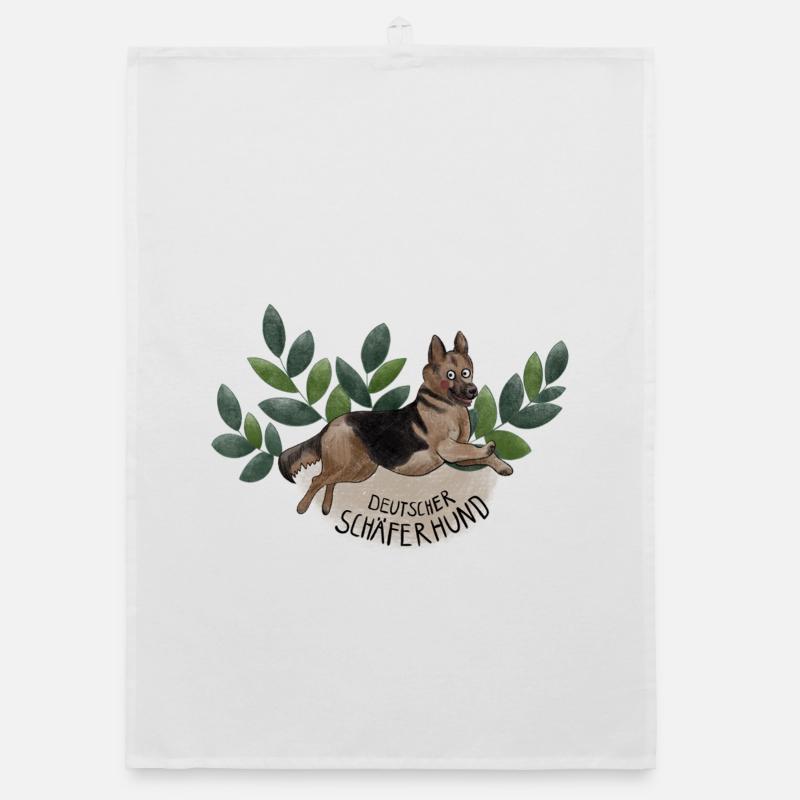 German Shepherd Botanika Organic dish towel