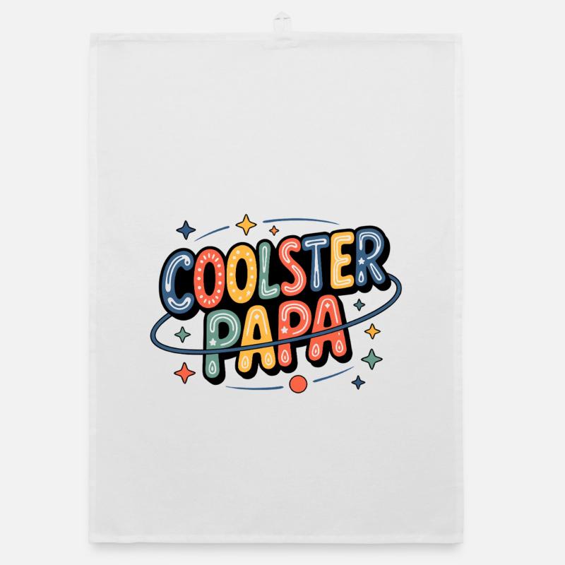 Coolest Dada Neon Colors Organic dish towel