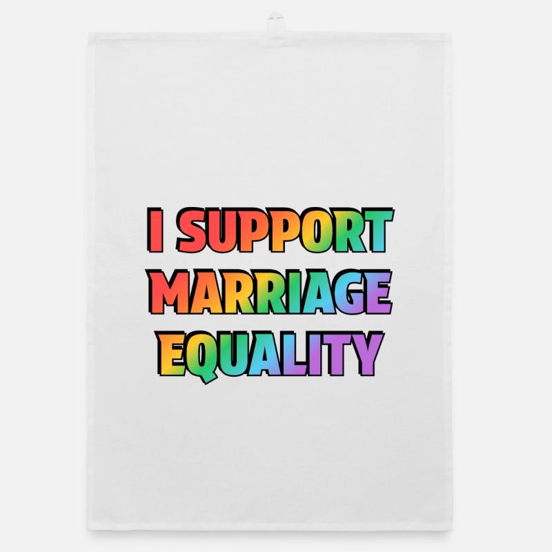 I Support Marriage Equality Organic dish towel