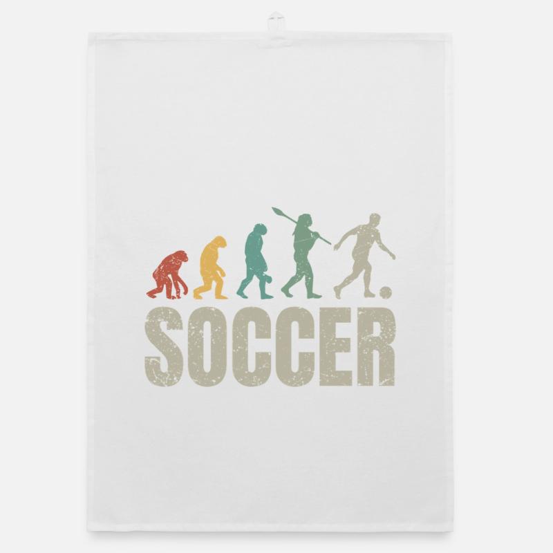 Fußball Evolution | Soccer Evolution Organic Geschirrtuch