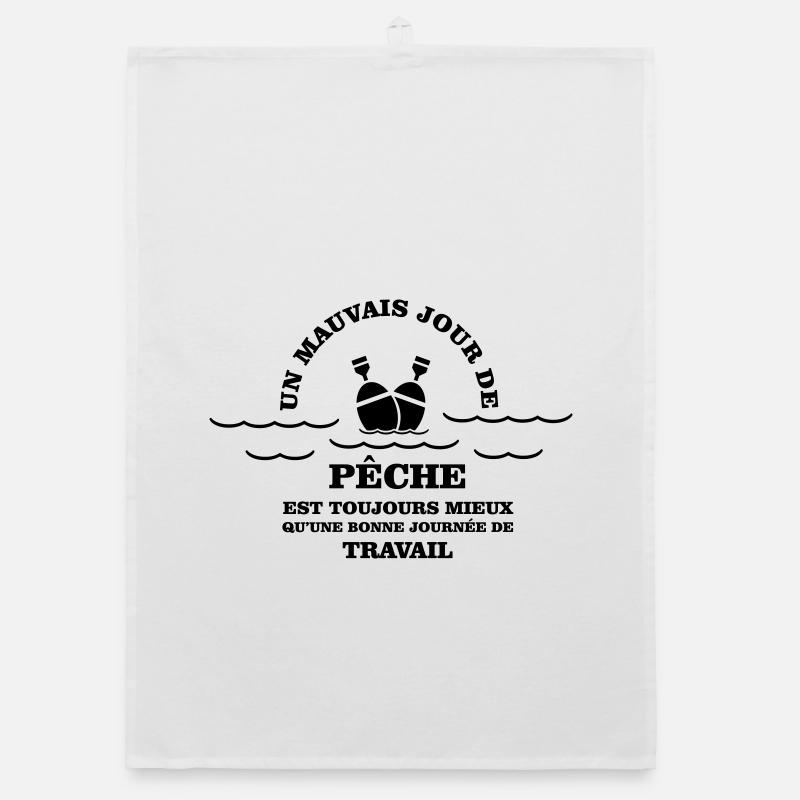 Humour pêche  Torchon bio