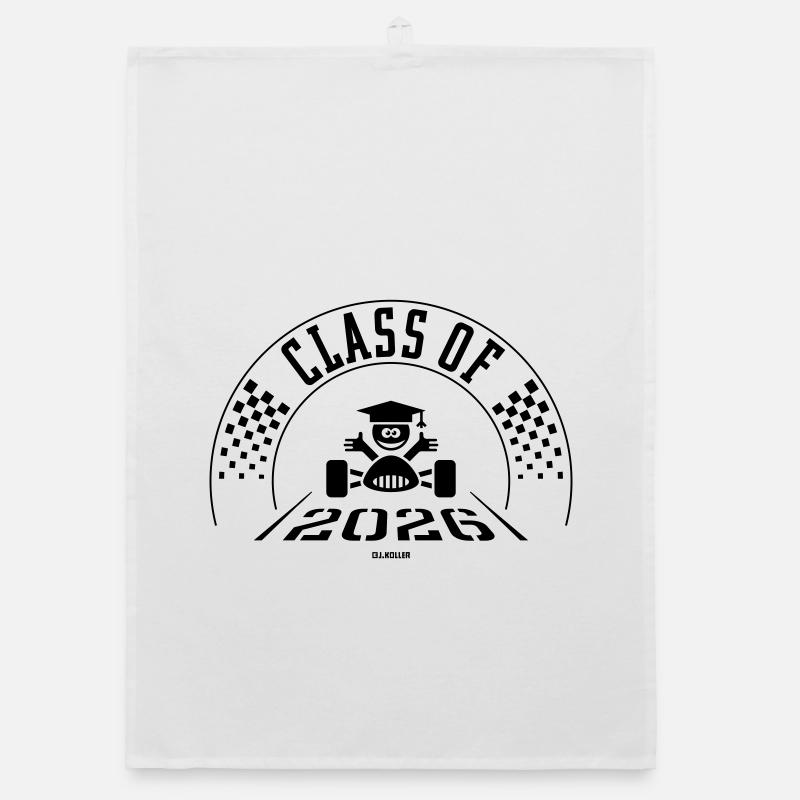 Class Of 2026 (Final Class Finish Black) Organic dish towel