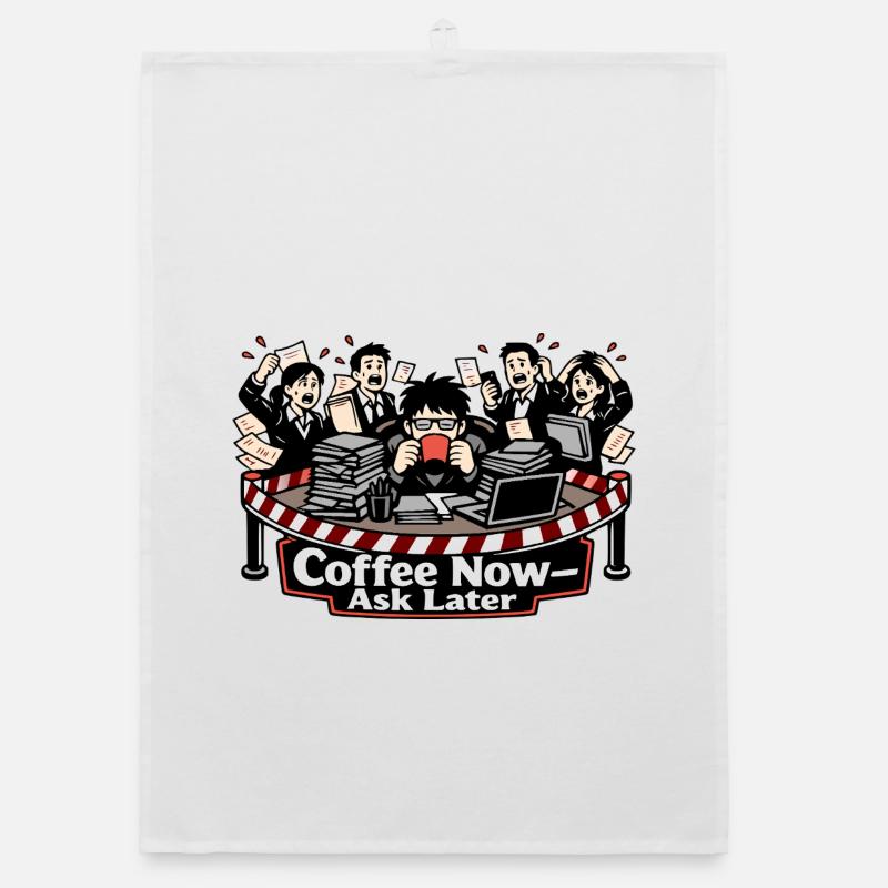 Coffee Now – Ask Later Organic dish towel