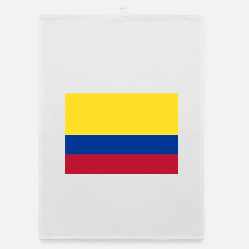Drapeau de la Colombie Torchon bio