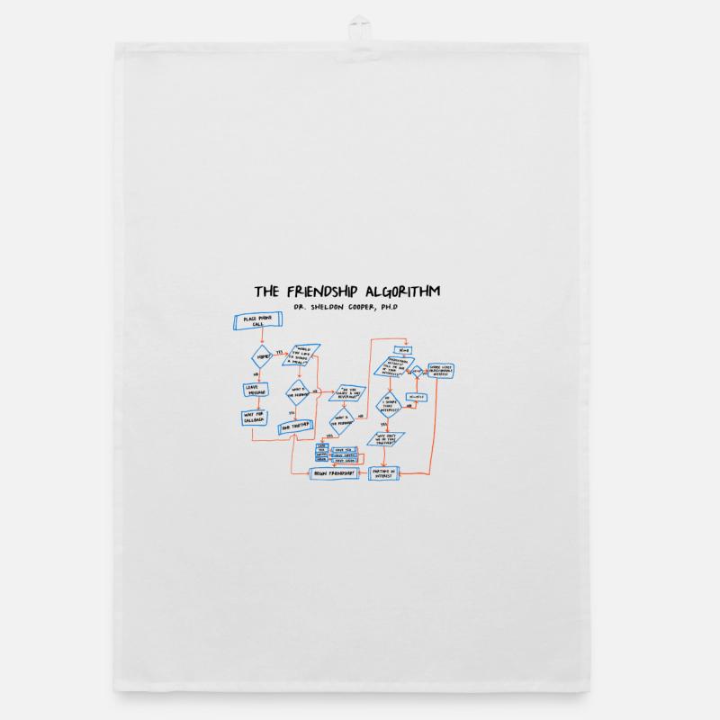 friendship algorithmus Organic Geschirrtuch