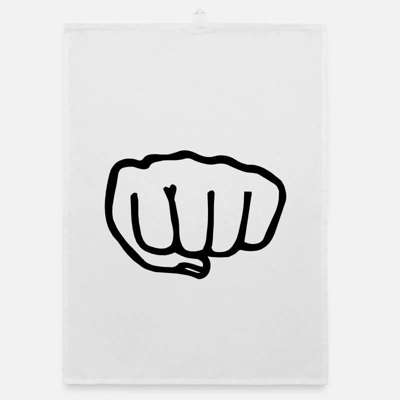 Karate Faust transparente Vectra Organic Geschirrtuch