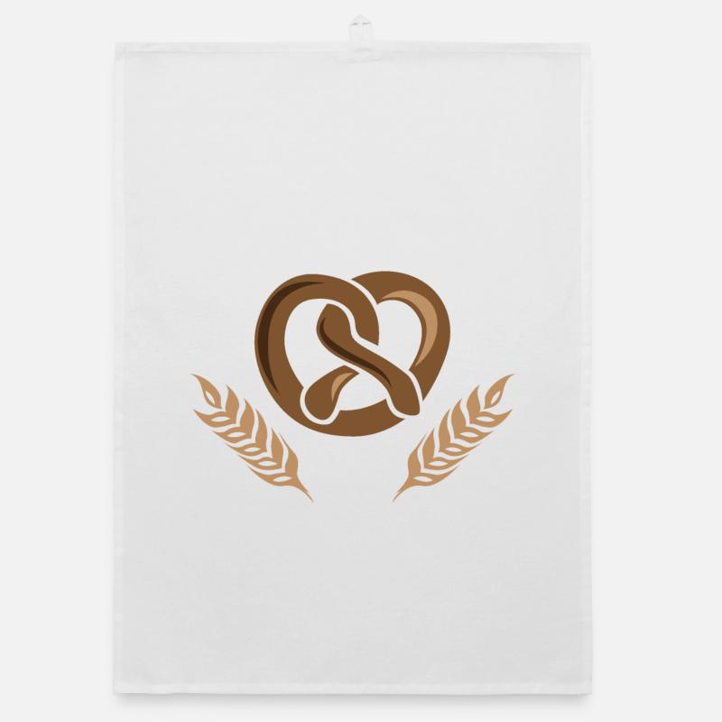 getreide bäcker bäckerei symbol Weizen icon vector - Organic Geschirrtuch - Weiß