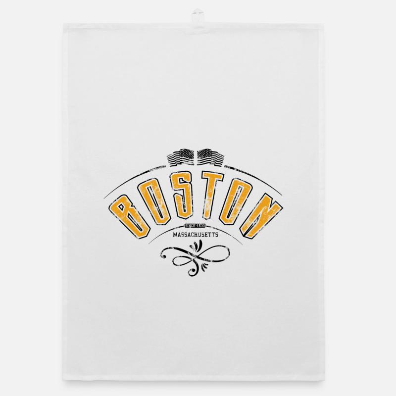 Boston grunge effect Organic dish towel