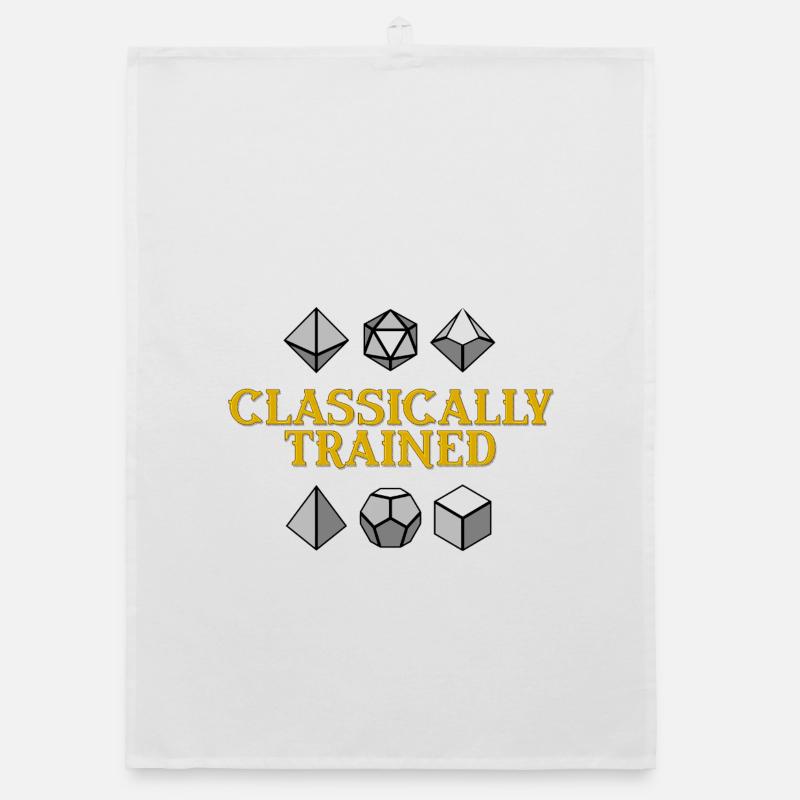 Dés géométriques de formation classique Torchon bio