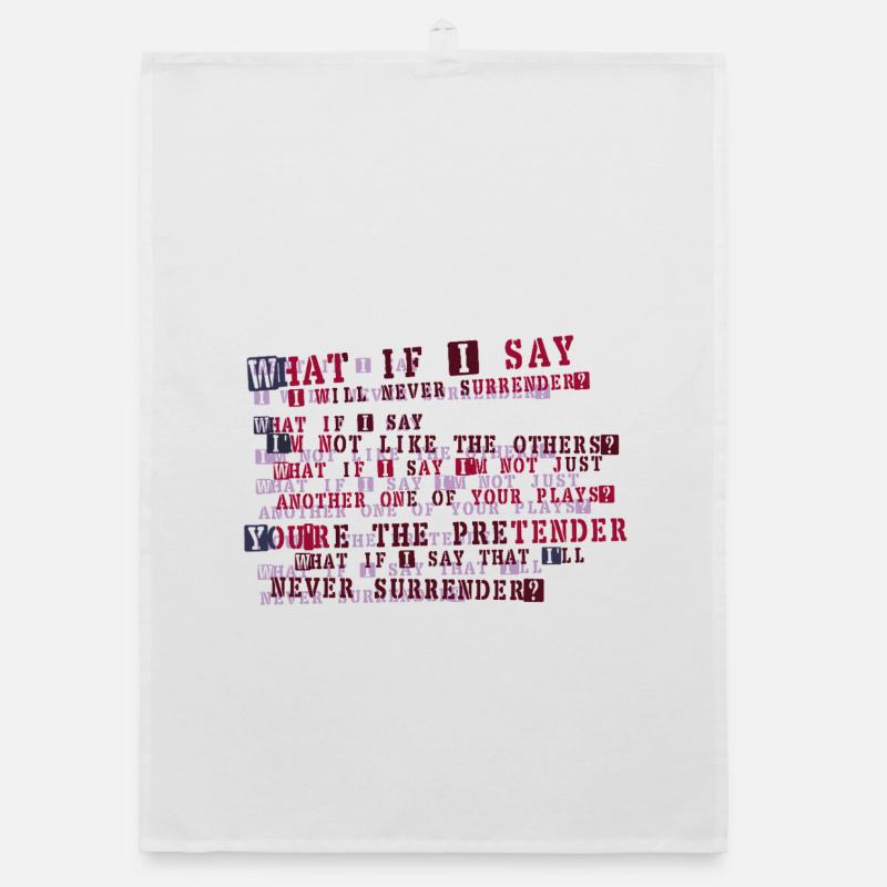 Relentless Resolve Typography Organic dish towel