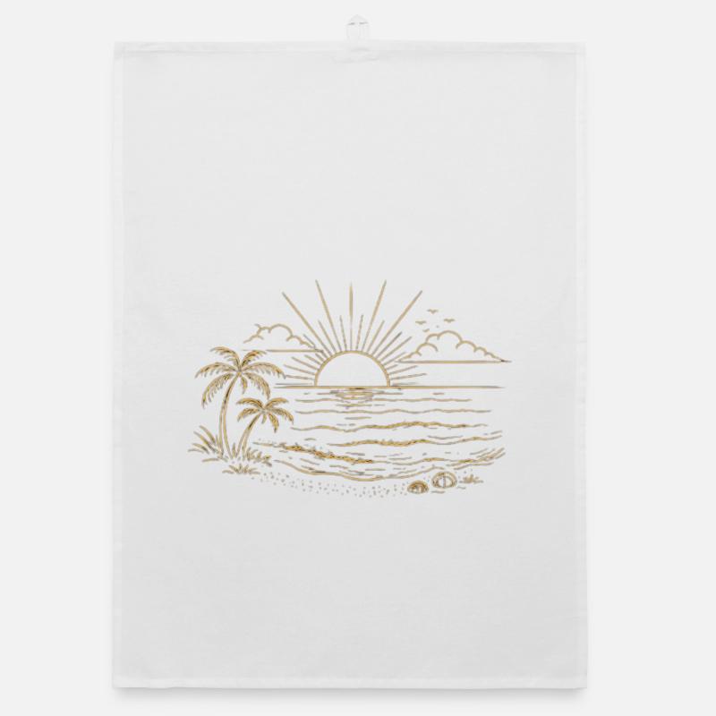 Coucher de soleil Torchon bio