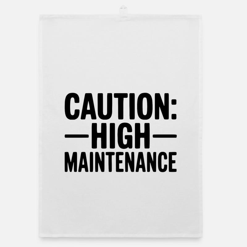 Caution: High Maintenance Organic dish towel