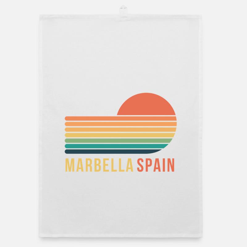 Marbella Spain Organic dish towel