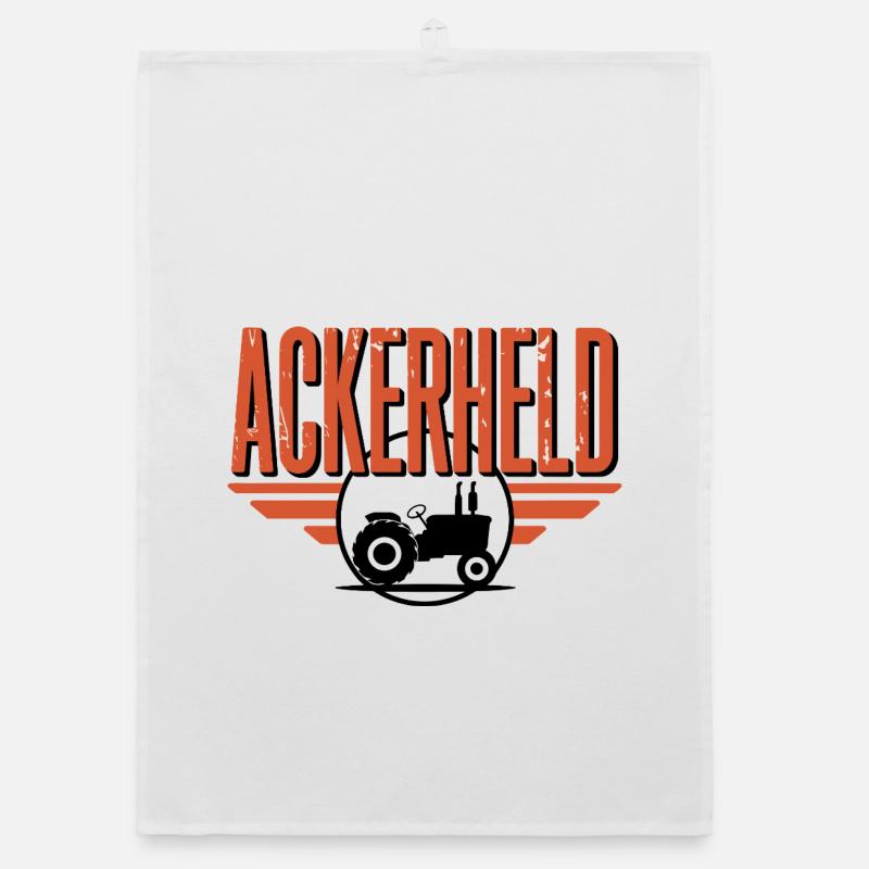 Ackerheld Tractor Farmer Farmer Agriculture Organic dish towel