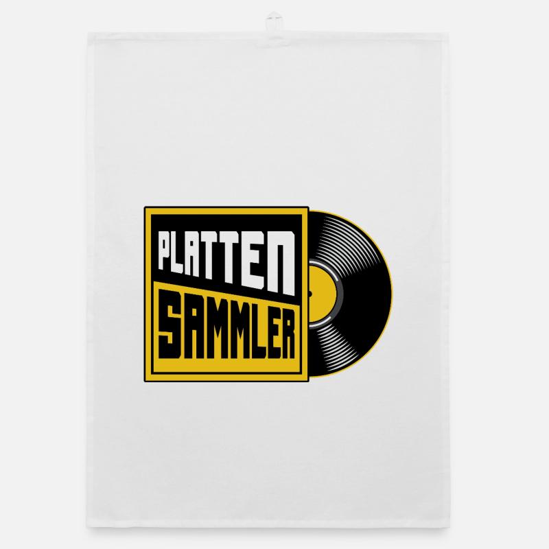 Record Collector Vinyl Lover Organic dish towel