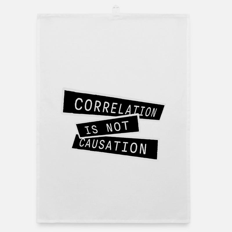 Correlation Is Not Causation Nerd Science Organic dish towel