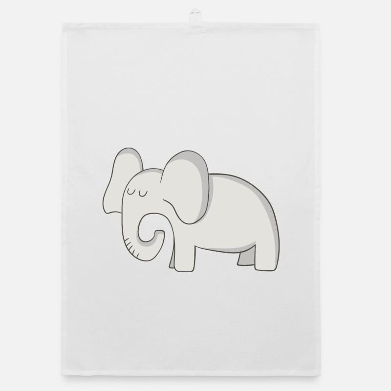 Elefant Organic Geschirrtuch
