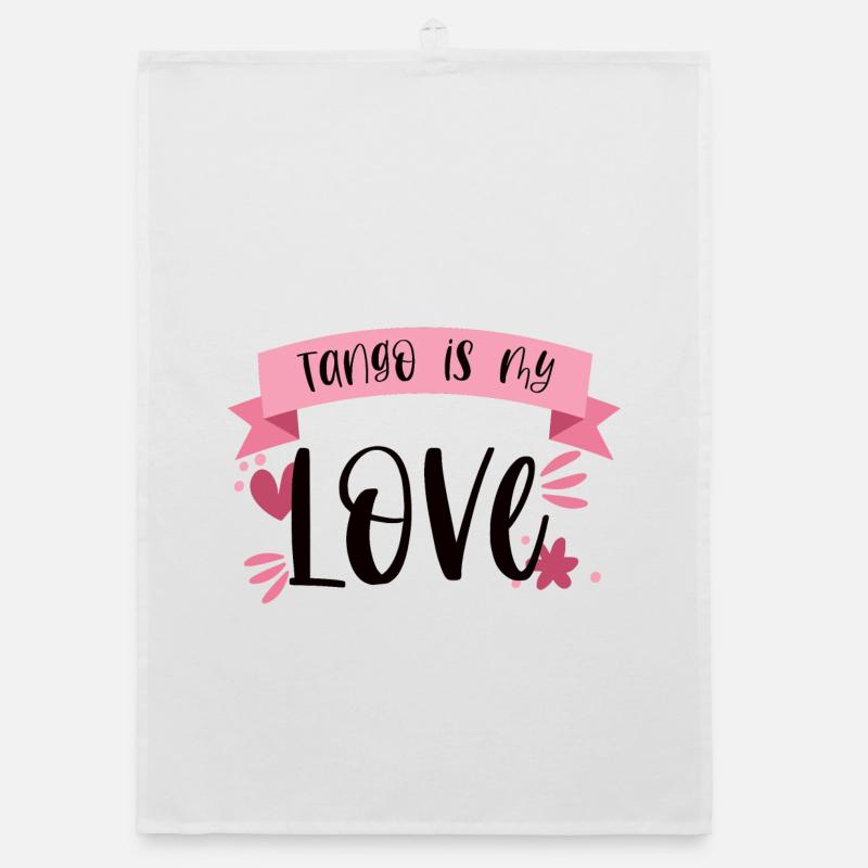 Tango is my Love! Tänzerin tanzen Geschenk Organic Geschirrtuch