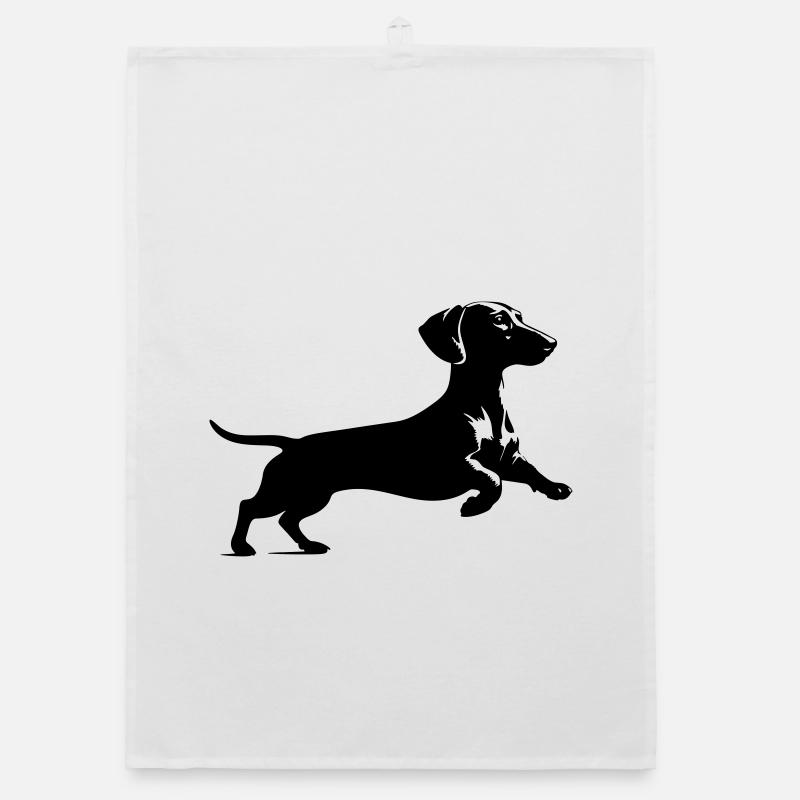 Dachshund Organic dish towel