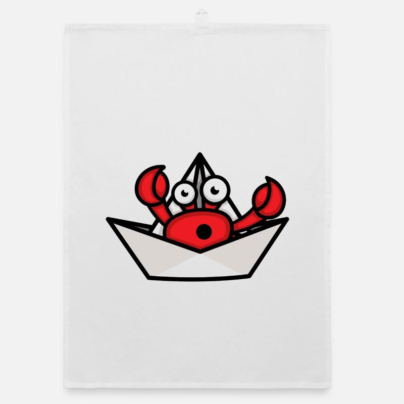 Hermit Crab Organic dish towel