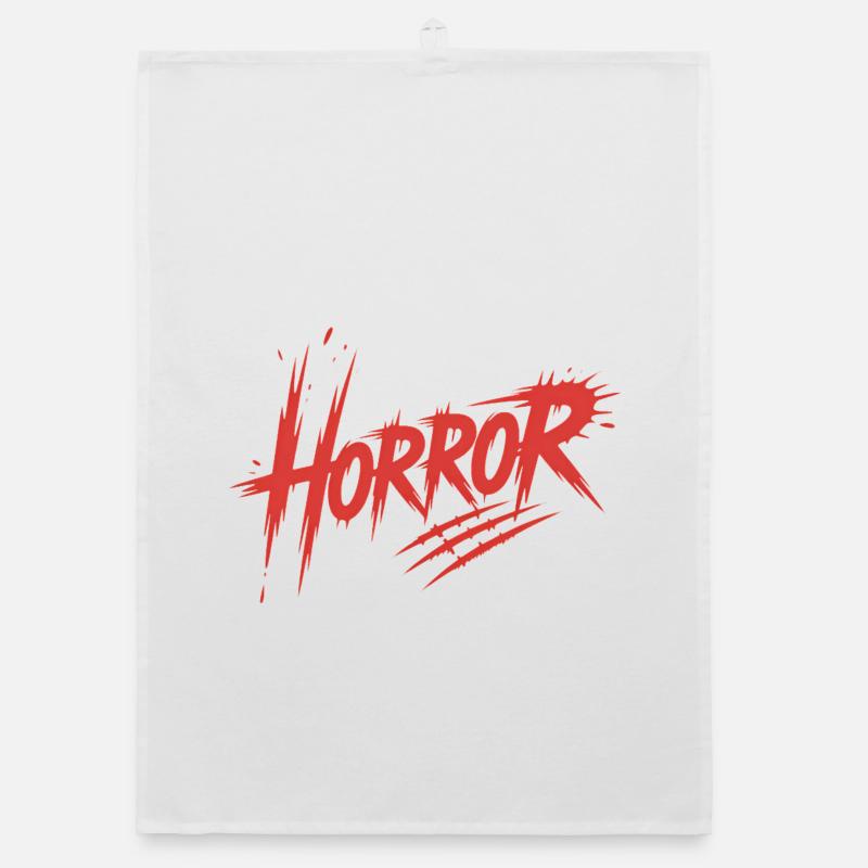 Horror - Killerblut-Design Organic Geschirrtuch