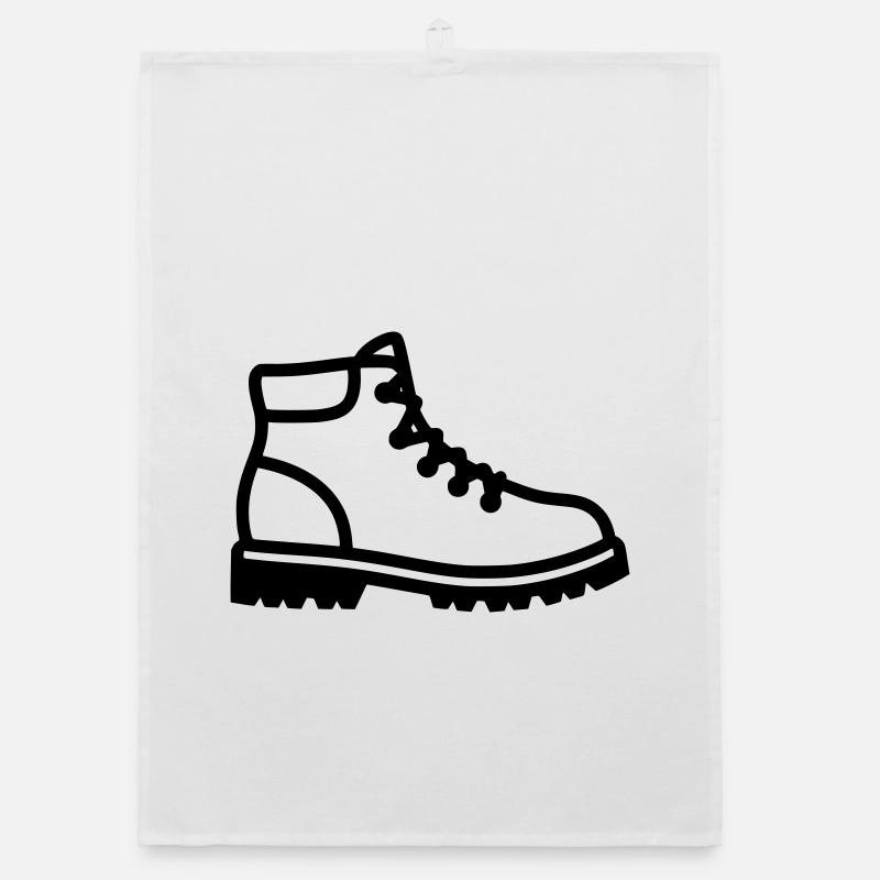 Profil de chaussures de randonnée - Torchon bio - blanc
