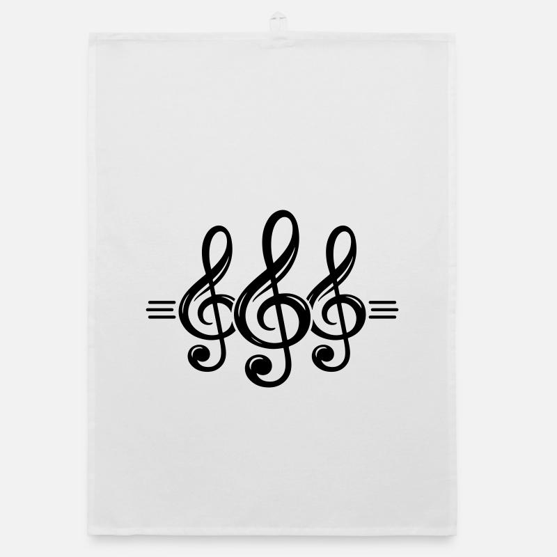 clef symbol Organic dish towel