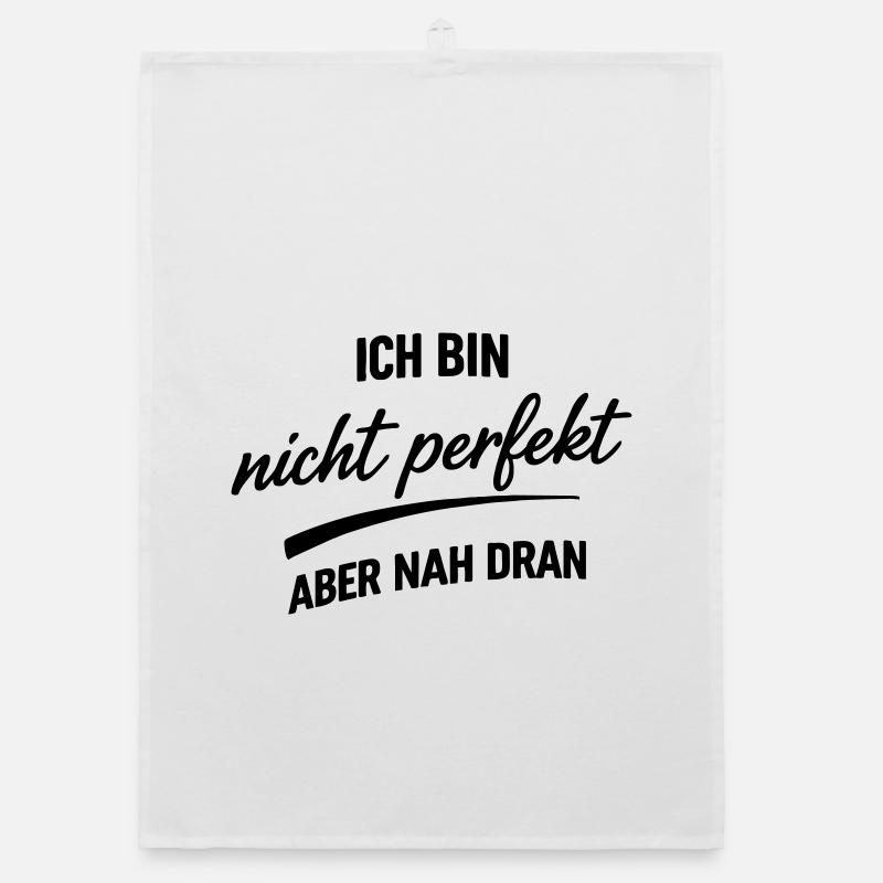 Ich bin nicht Perfekt Organic Geschirrtuch