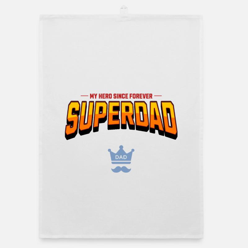 superdad - Organic Geschirrtuch - Weiß